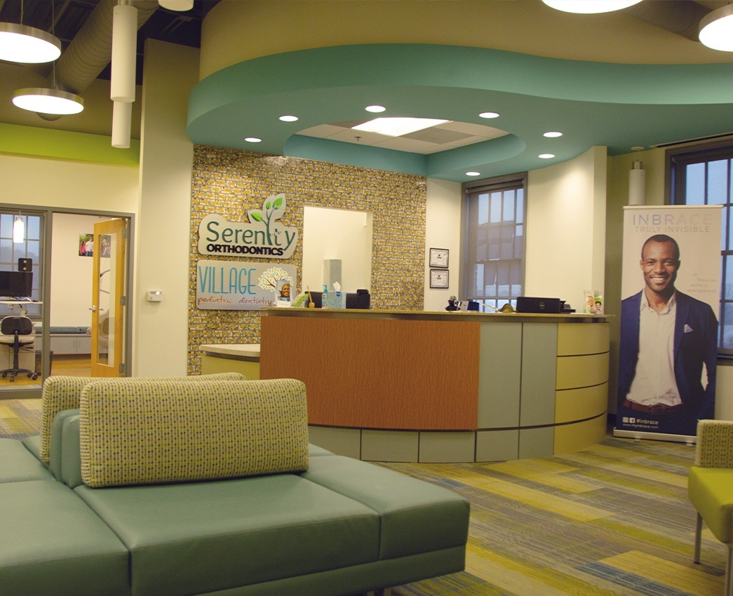 Welcoming dental office waiting room